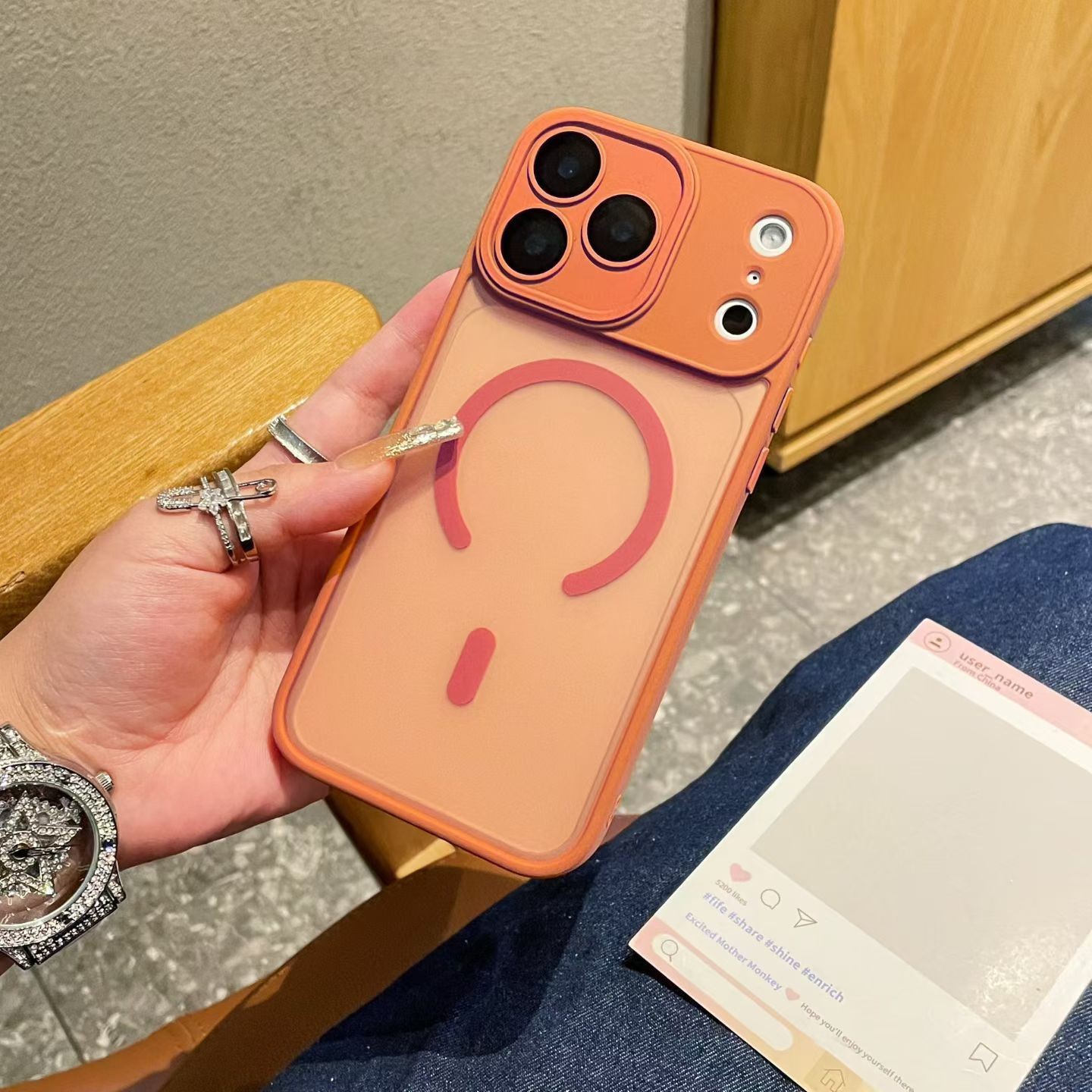 For Apple iPhone 17/17 Pro/17 Pro Max Case Shockproof Transparent Magnetic Case