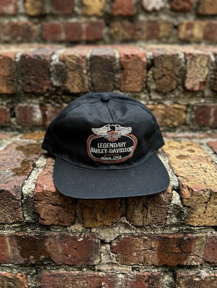 Nos Vintage Legendary Harley Davidson Baseball Cap Hat