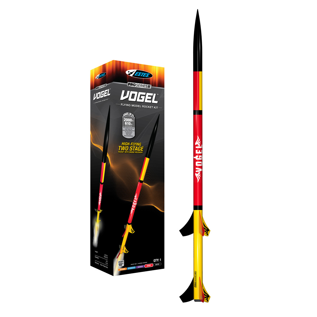 Estes Flying Model Rocket Kit Boxed Pro Vogel EST 9728