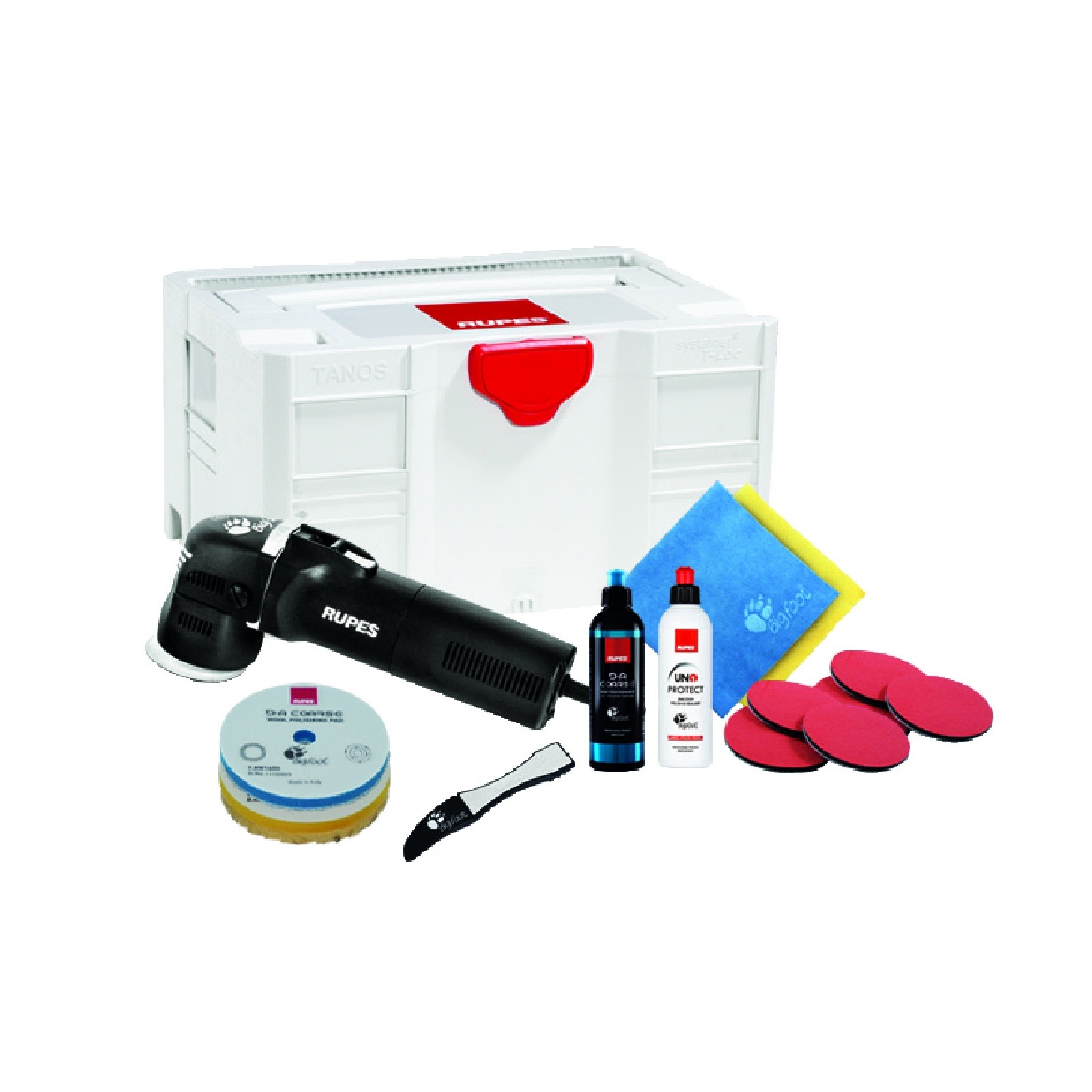 Rupes Bigfoot LHR75E Mini Orbital Polisher Spot Repair Kit w/ US Plug