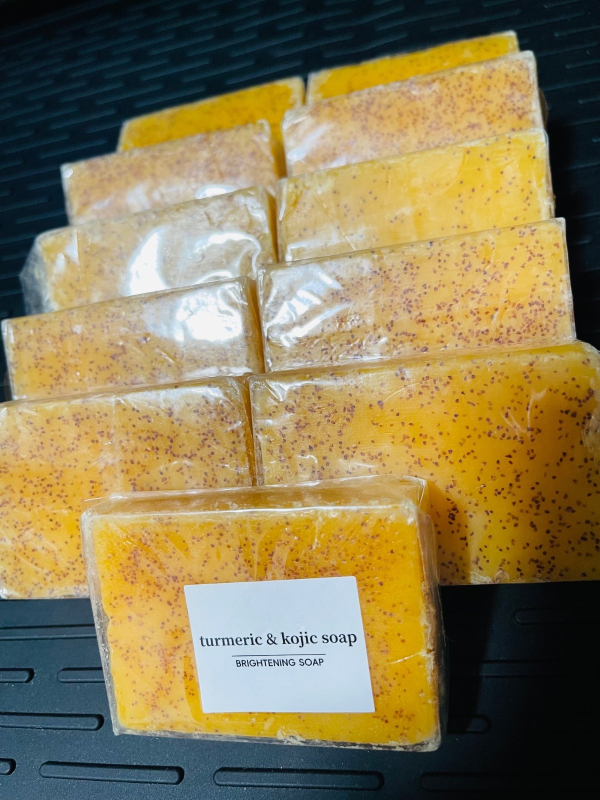 Tumeric + Kojic Acid Brightening Cleansing Bar Soap  10 Bars