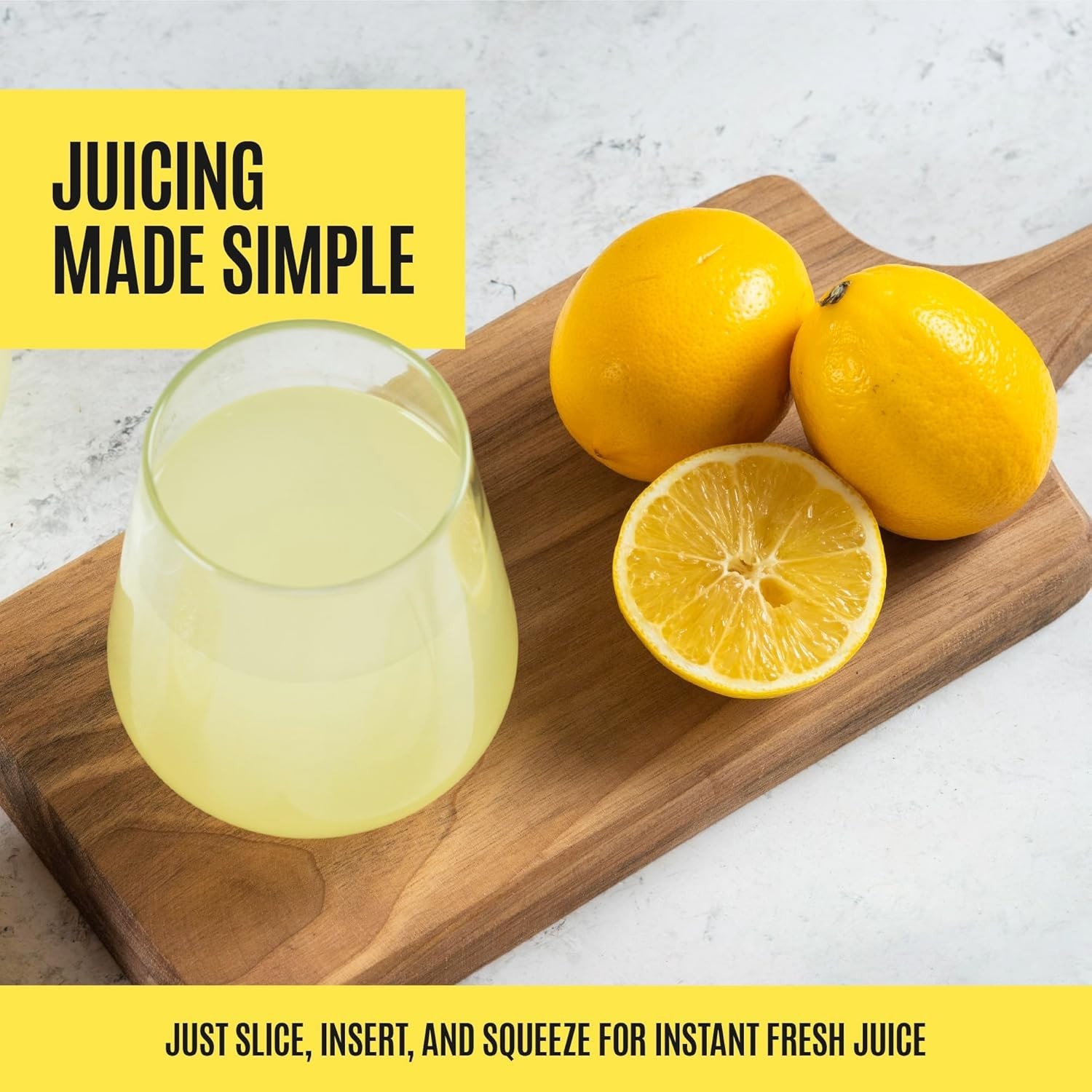 Stainless Steel Lemon & Lime Squeezer - Ergonomic, Seed-Free Juicing
