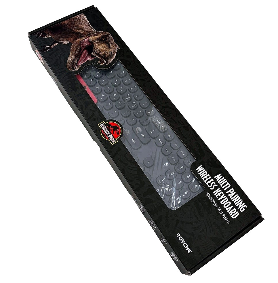 Universal Jurassic Park Wireless Keyboard Bluetooth Multi-Pairing Royche