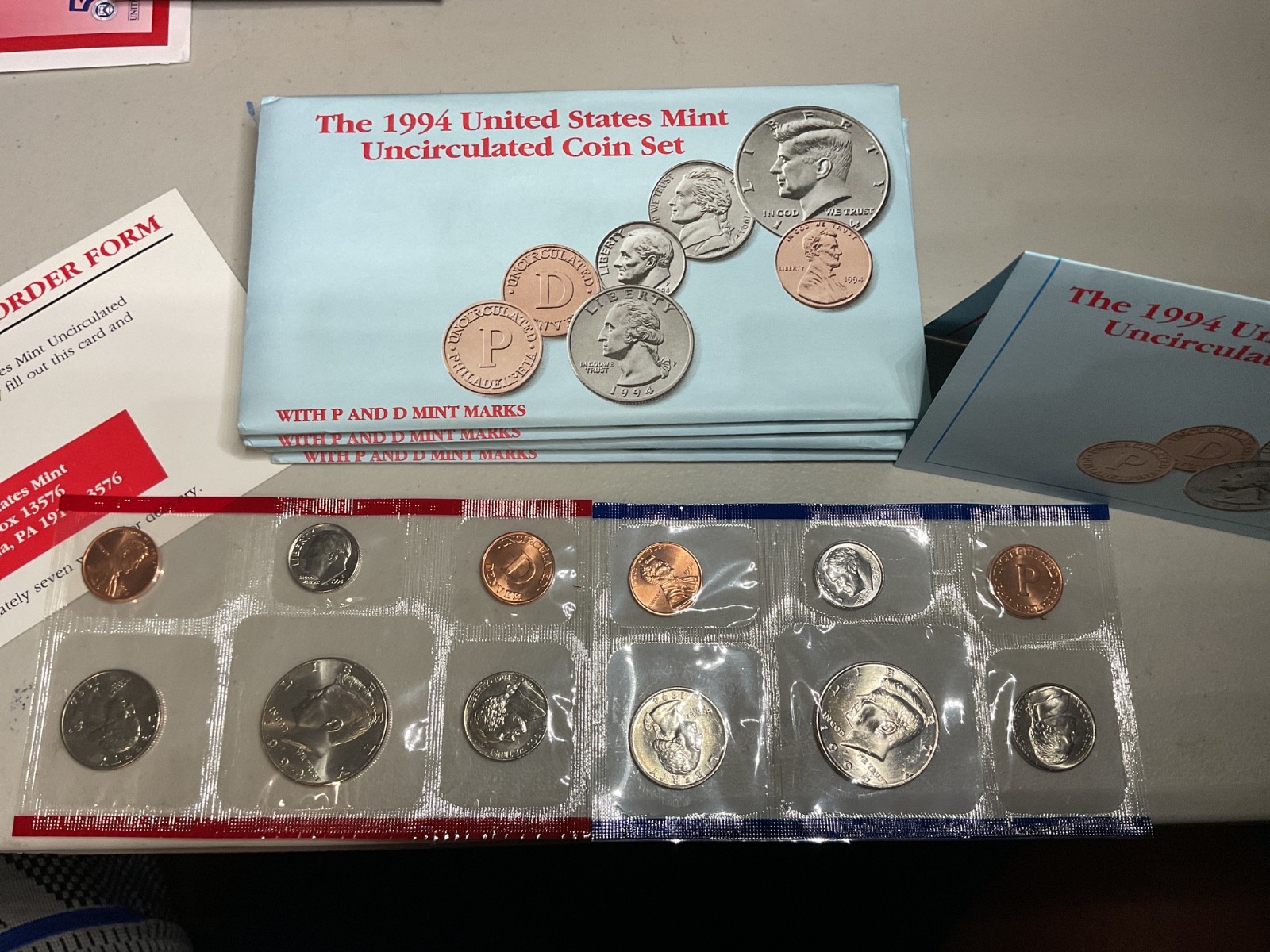 1994 Uncirculated Coin Set U.S OGP & Specifications Chart only 4 sets available
