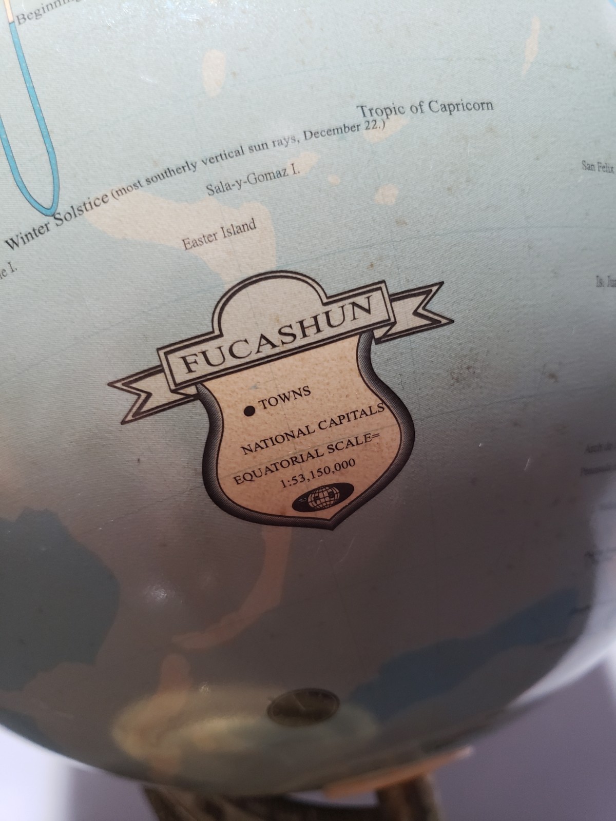Vintage Fucashun Lighted Globe Lamp Touch Light