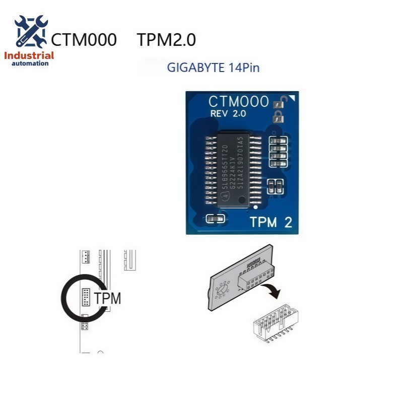 NEW GIGABYTE CTM000 LPC TPM Module (14 Pin 14-1) TPM 2.0 Trusted Platform
