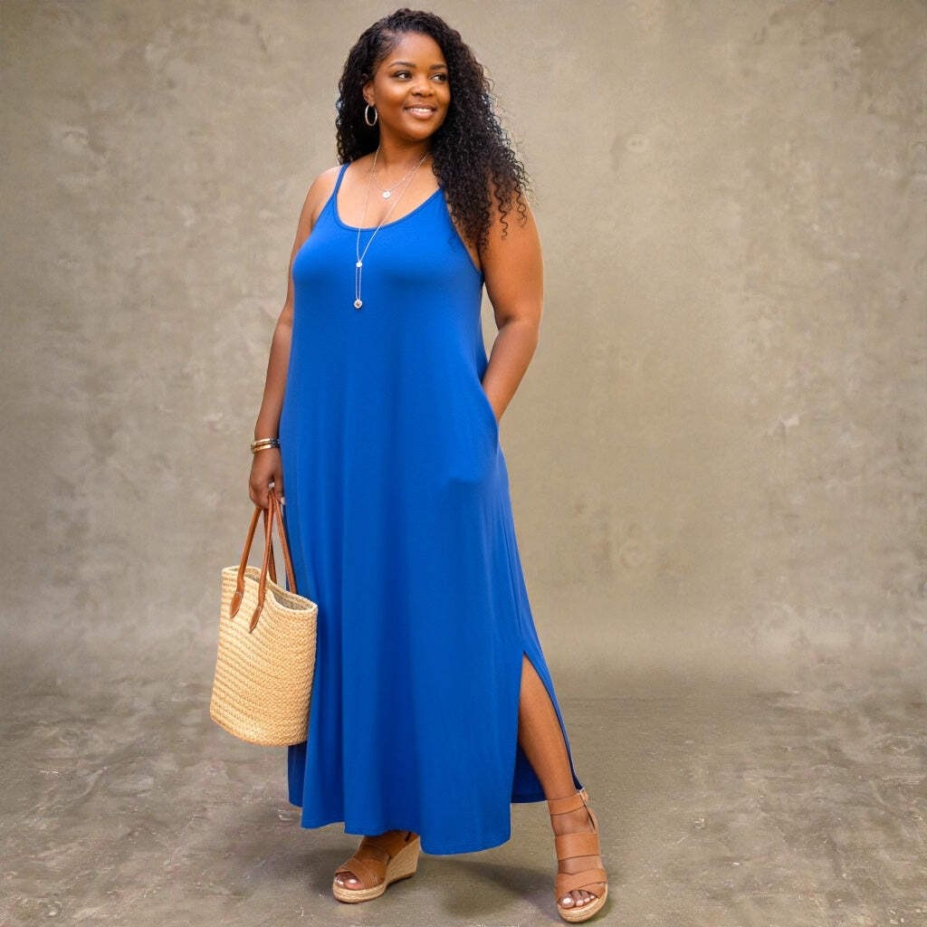Plus Size Effortless Cami Maxi Dress