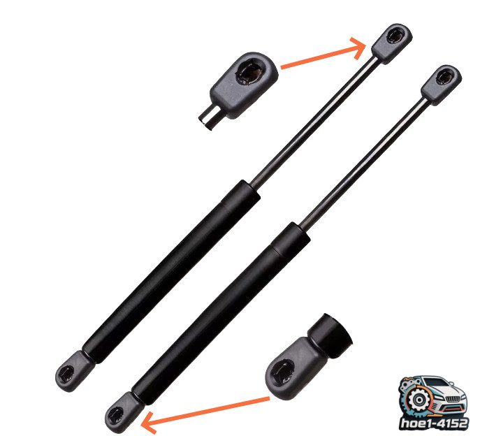2* For Honda Civic Del Sol 93-97 94 95 96 Rear Trunk Lift Support Shocks