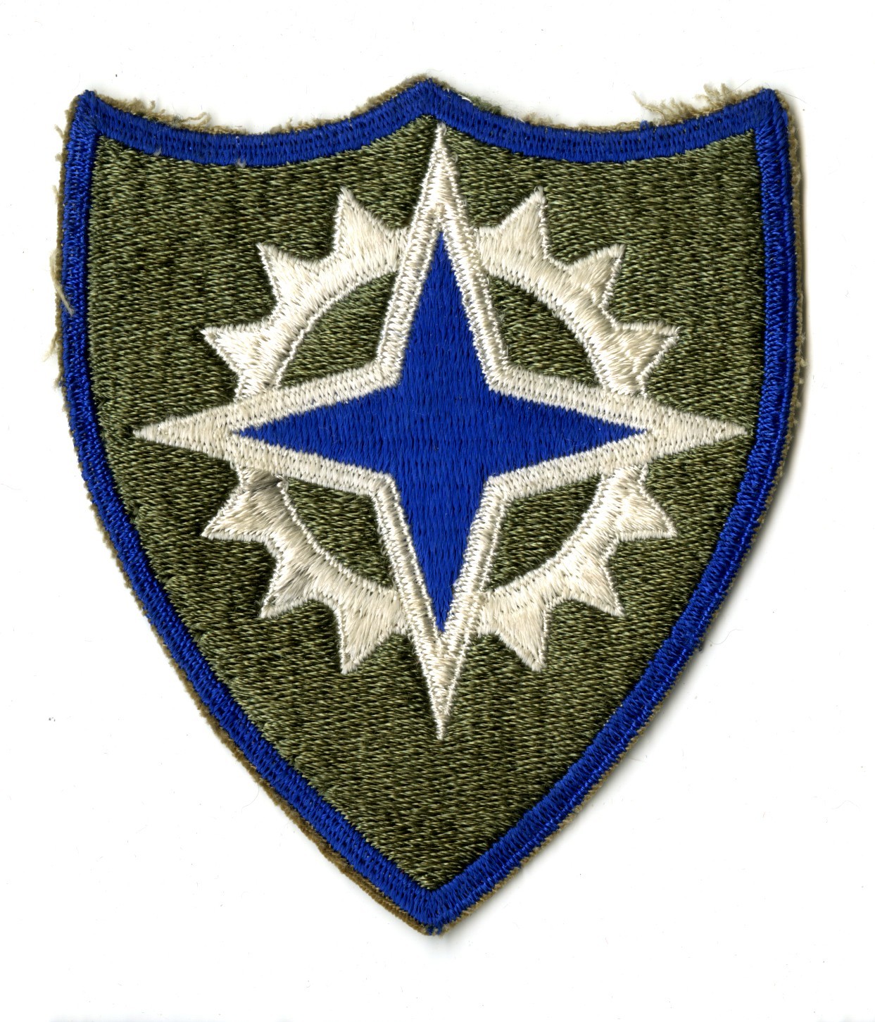 XVI Corps White Back Patch WWII Vintage Europe France Germany
