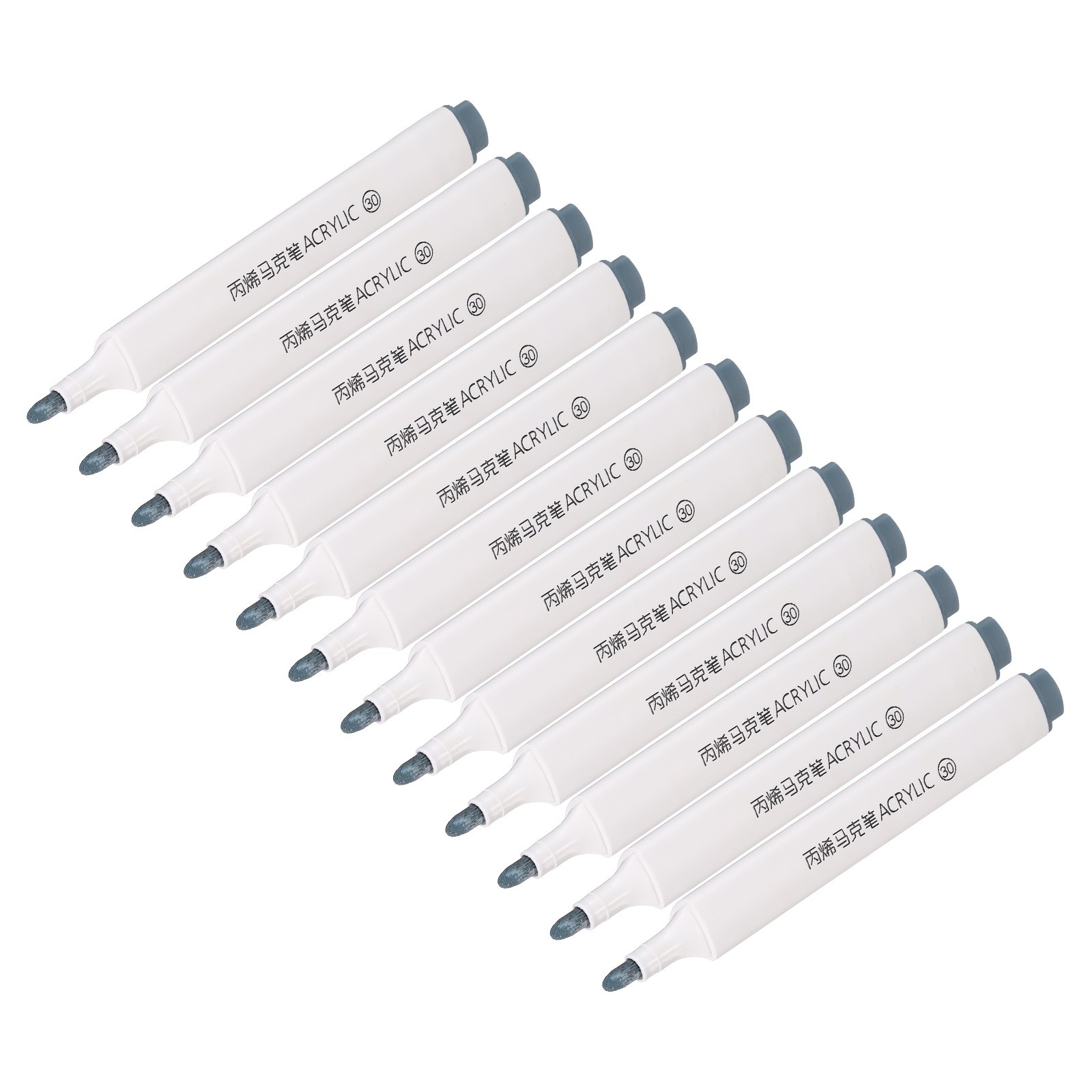 Acrylic Paint Marker Pens, 12Pcs Acrylic Paint Pens Art Marker Pen, Smoky Gray