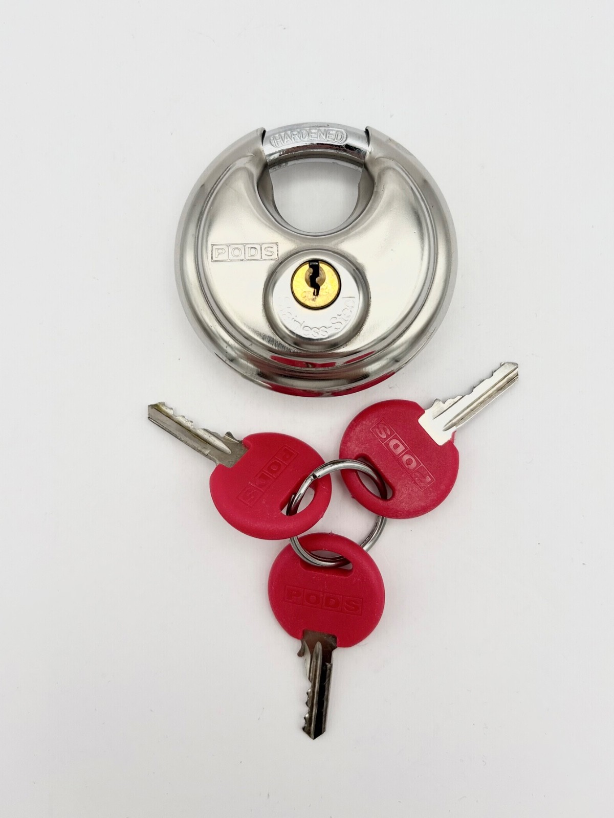 PODS Heavy Duty Stainless Steel All Weather Disc Padlock