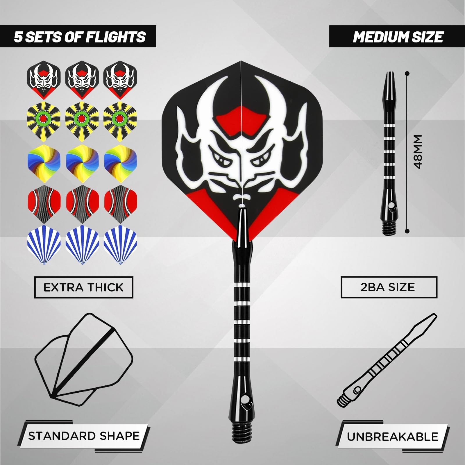 Darts Plastic Tip - 15 Pack Soft Tip Darts Set for Electronic Dartboard - 18 ...