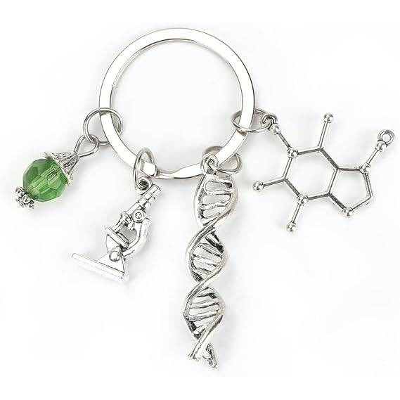 SHTALHST Small Science Keychain DNA Microscope Molecule Chemistry Biology M