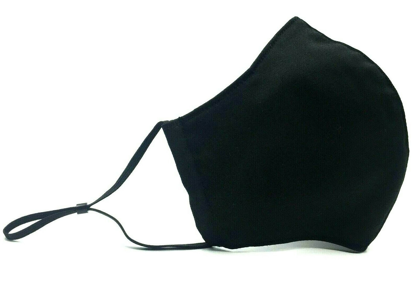 5 pcs Comfy Stylish Reusable Washable Adult Face Mask w/ Filter Slot. Black