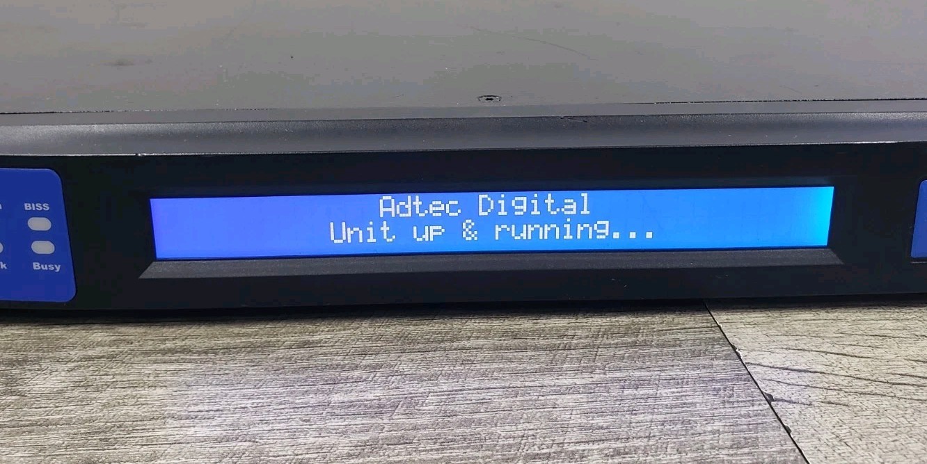 Powers Up* ADTEC EN-31 / MP2 Dual MultiCODEC Encoder/Modulator v2.01.11 UNTESTED