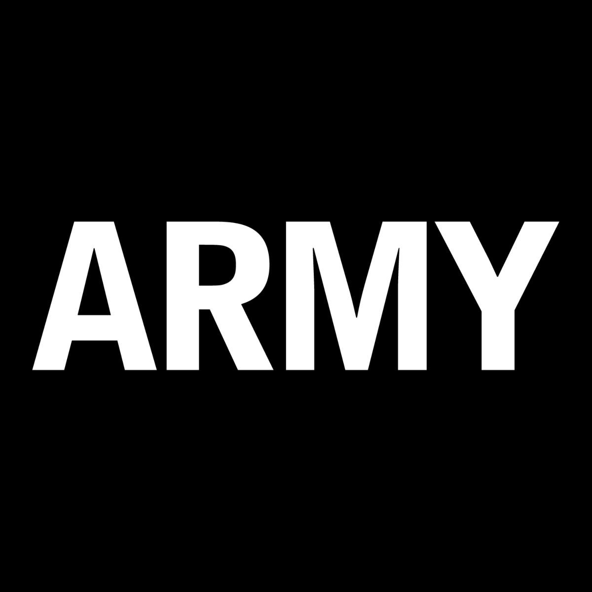 Rothco Army Vinyl Window Decal Novelty Clear w/ White Logo 6" × 6"
