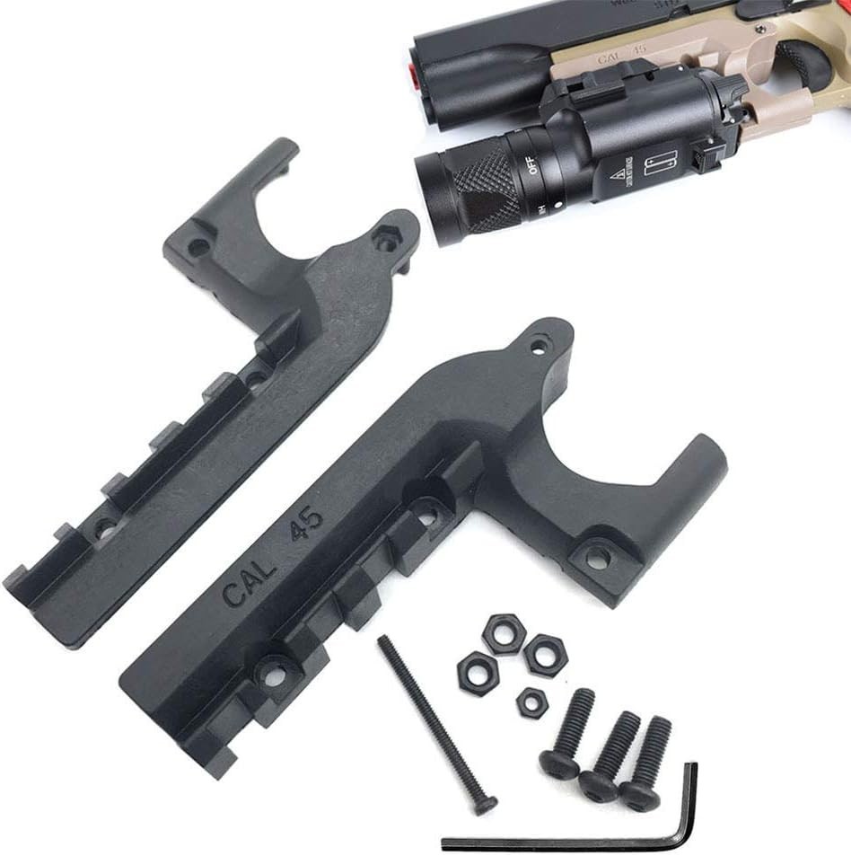 Lightweight Polymer Rail Adapter for Colt 1911 - Enhanced Tactical Functionality