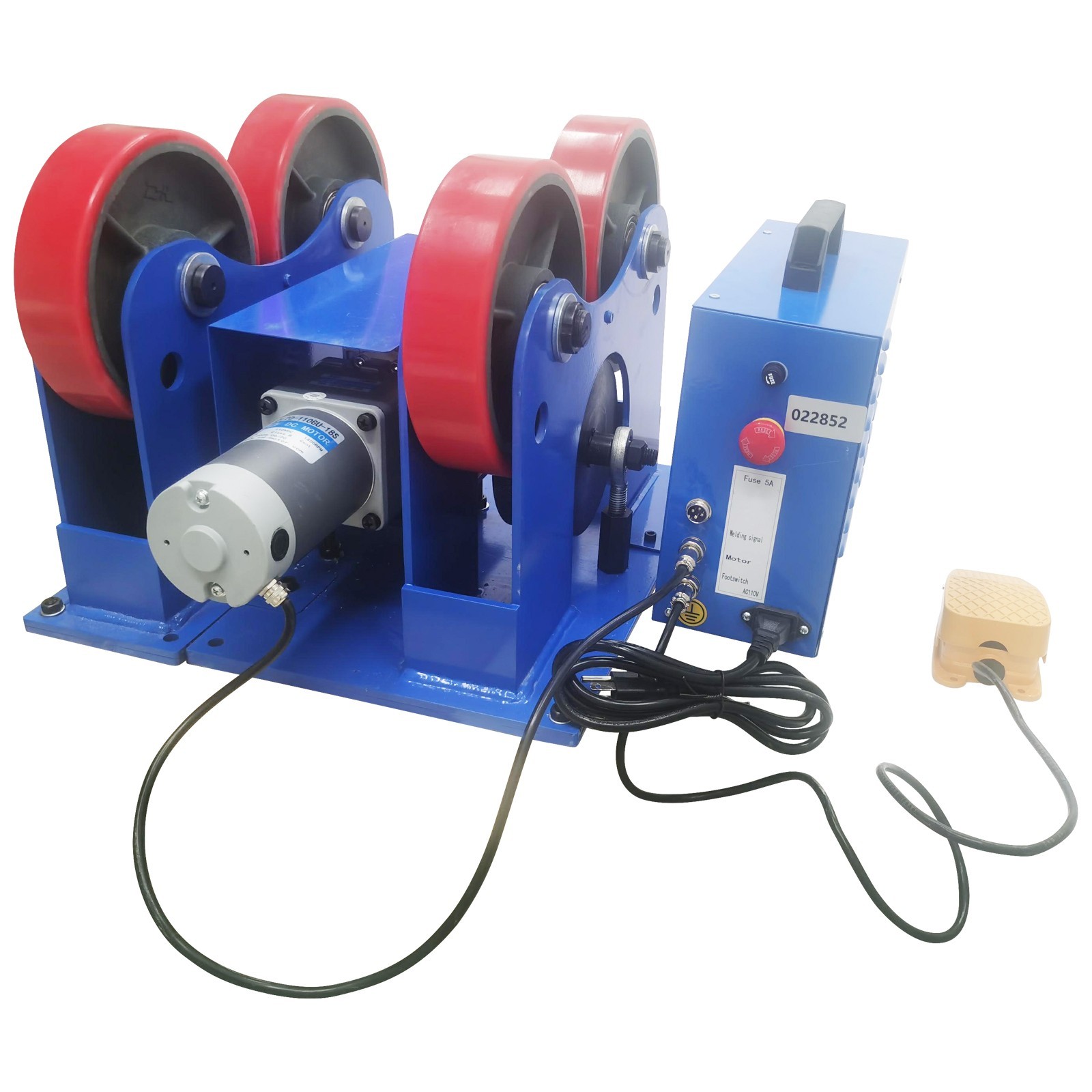 2200lbs Timer-Controlled Welding Turning Roller Linkage Roller 1.97''~23.62''