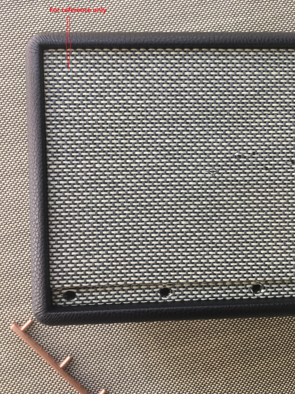 Vtg Basket Woven Light Yellow Speaker Grill Cloth For Marshall G III 0.5 x 0.75M
