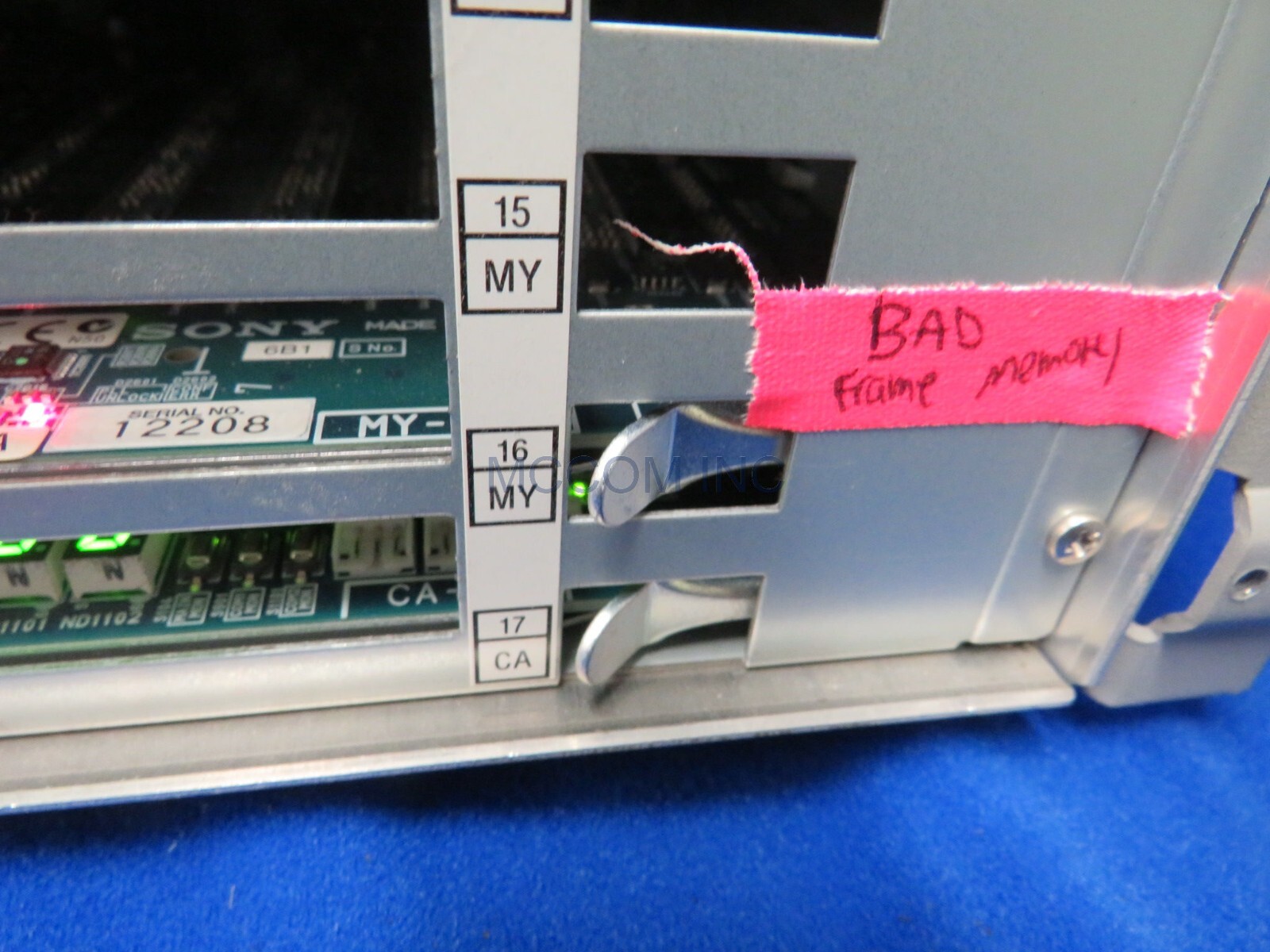 Sony MVS-8000A Multi-Format Switcher Processor Frame Only READ AD