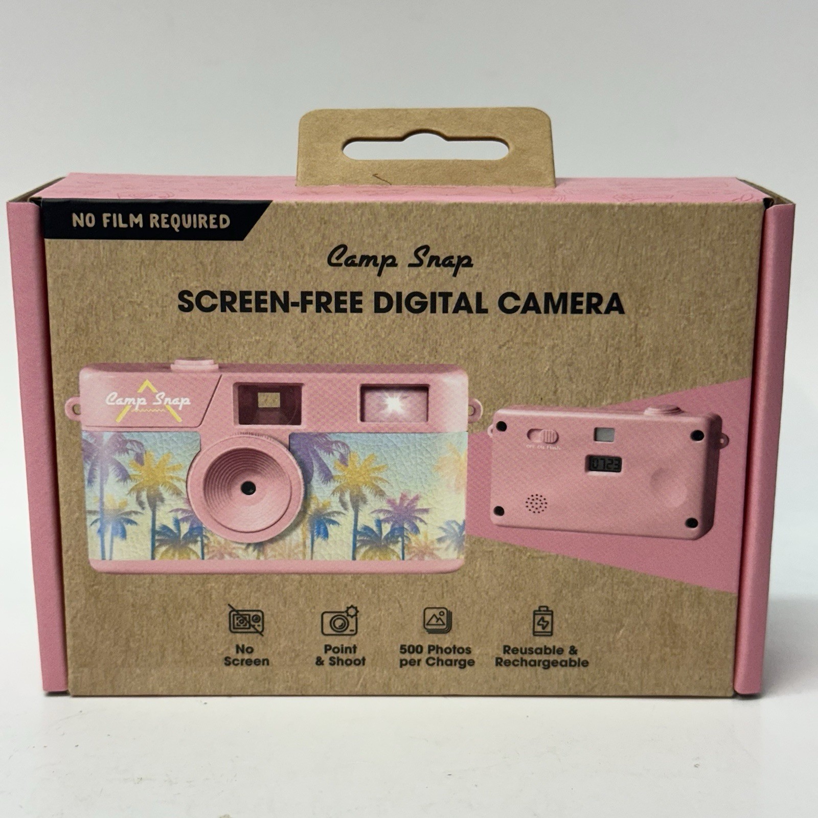 Camp Snap Screen-Free Digital Camera - Pink Palms