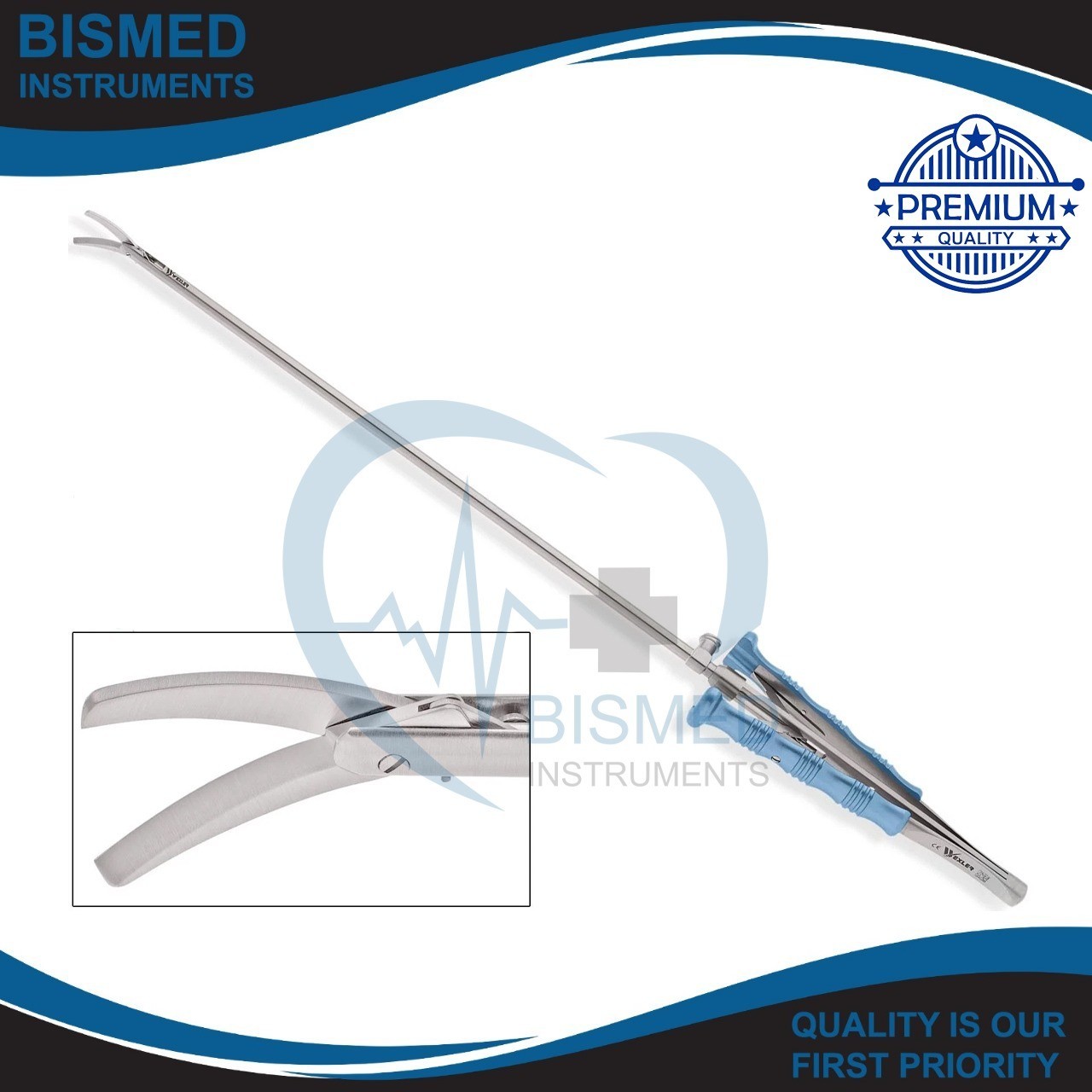Privet Wexler AtriCure SL8624.1 MIS Curved Scissors 16mm 14.25" German