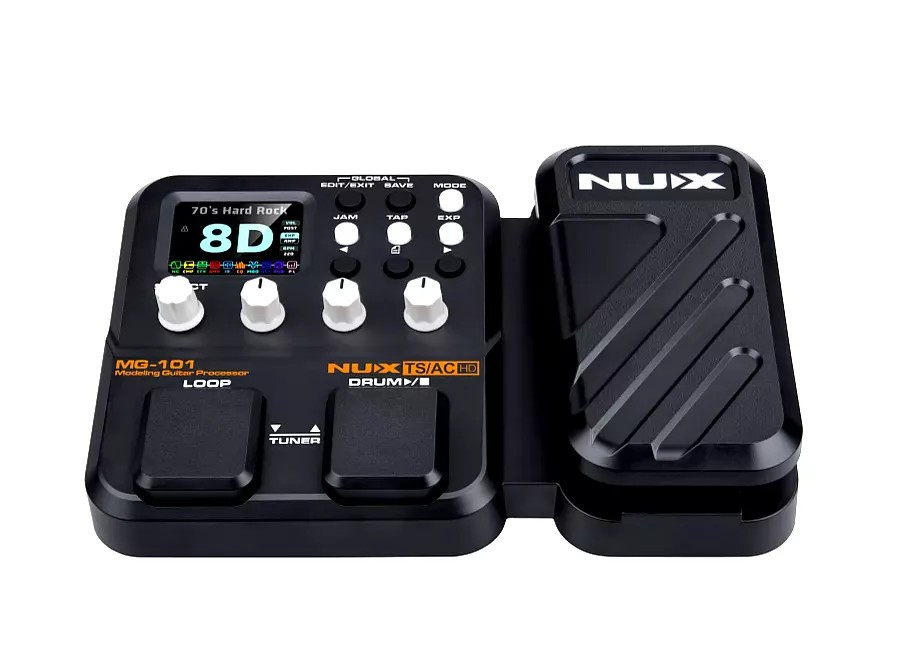 NuX MG-101 Guitar Modeling Processor Multi-Effects Pedal - Amp Models & IR
