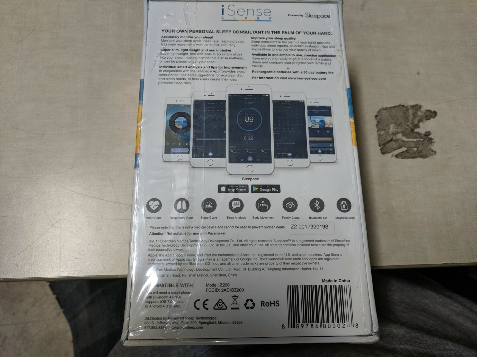 iSense Sleep RestOn Sleep Tracker - Sleep Tracking - Powered by Sleepace