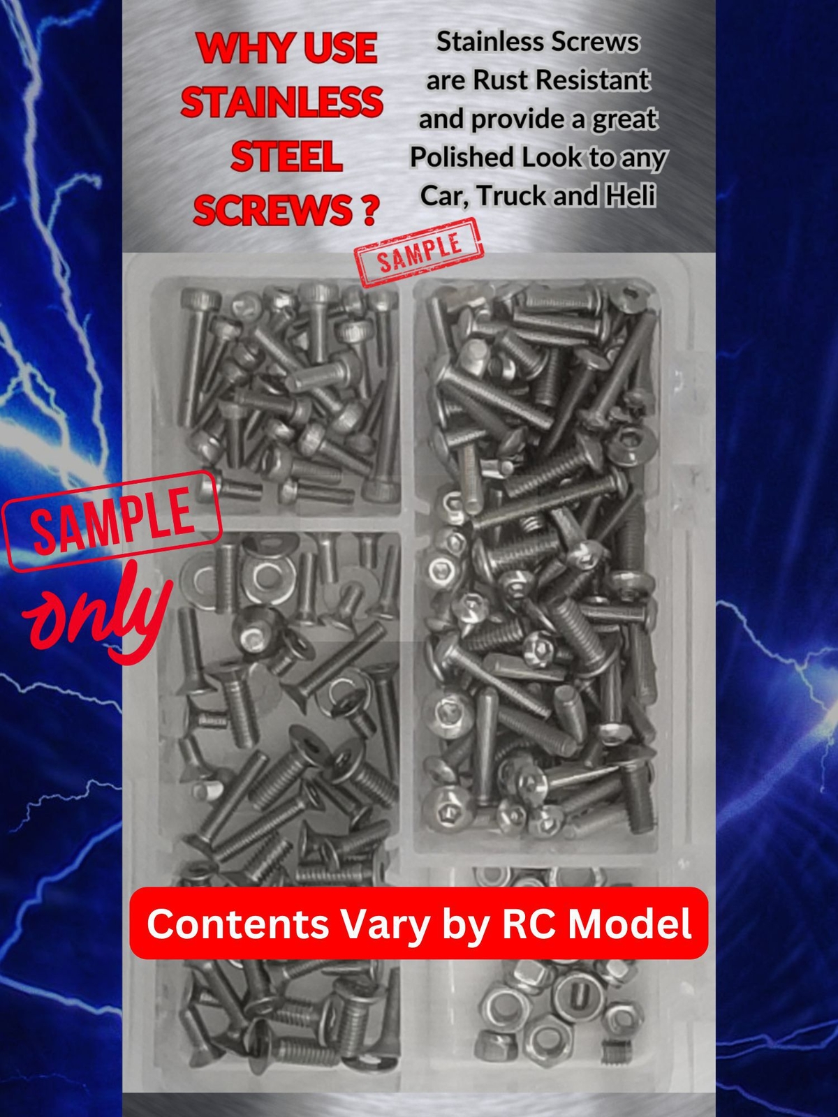 RCScrewZ Stainless Screw Kit dur005 for Duratrax Maximum BX | SET