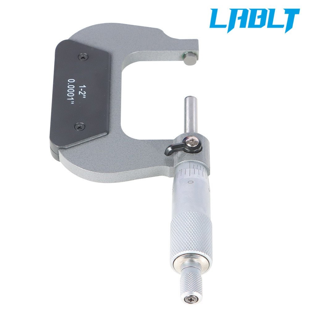 LABLT 1-2" Precision Outside Micrometer .0001" graduation reading Carbide Tipped