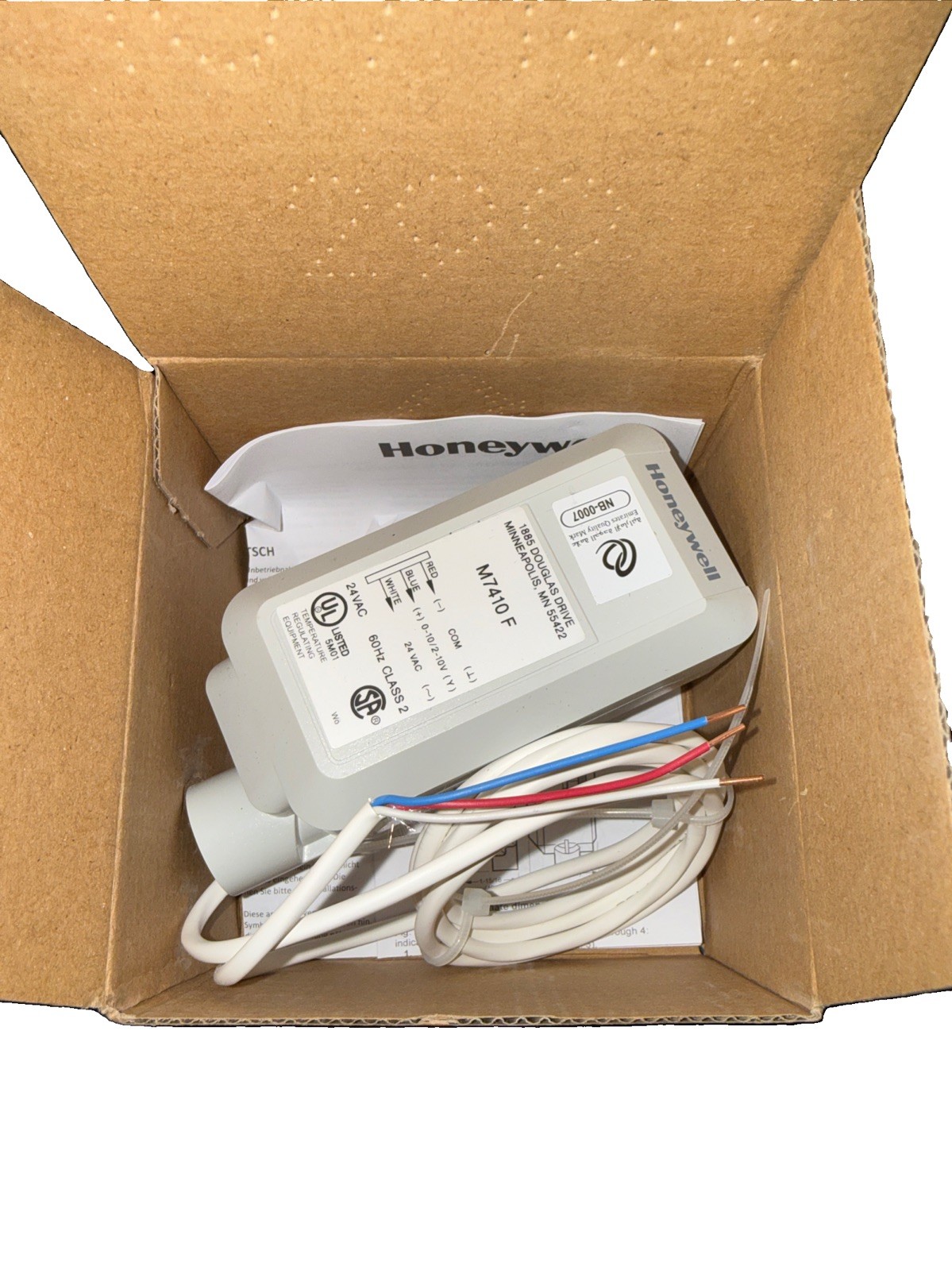 Honeywell M7410F1000 Modulating Actuator