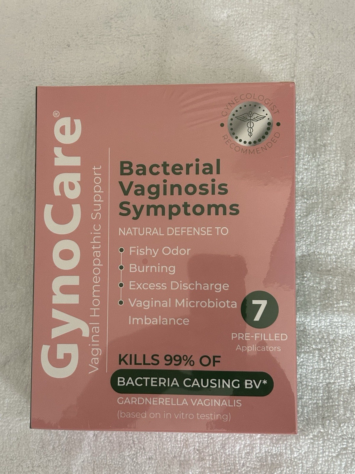 Gyno Care Bacterial Vaginosis Symptoms 7 Pre-Filled Applicators *SEALED