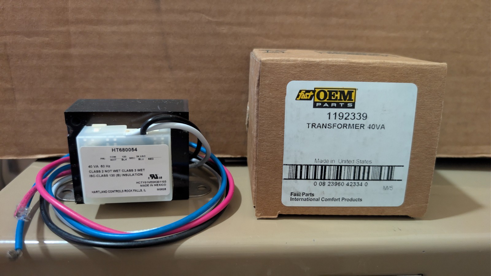 Fast OEM 1192339 TRANSFORMER 40VA Ht680054