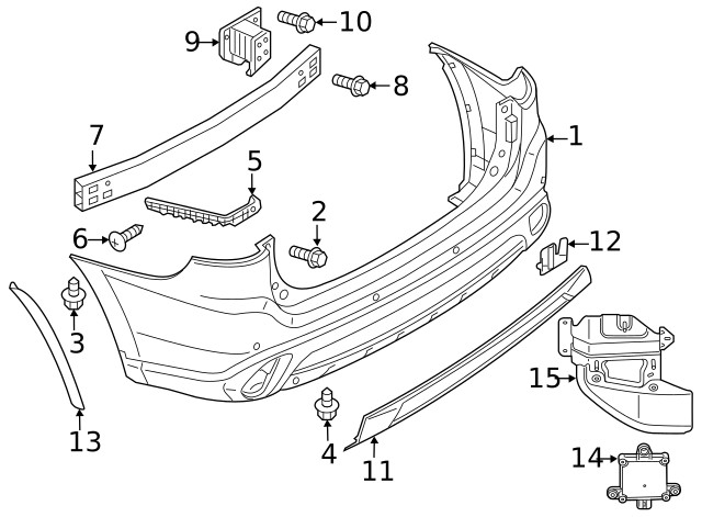 Genuine Mitsubishi Blind Spot Radar 8638A468