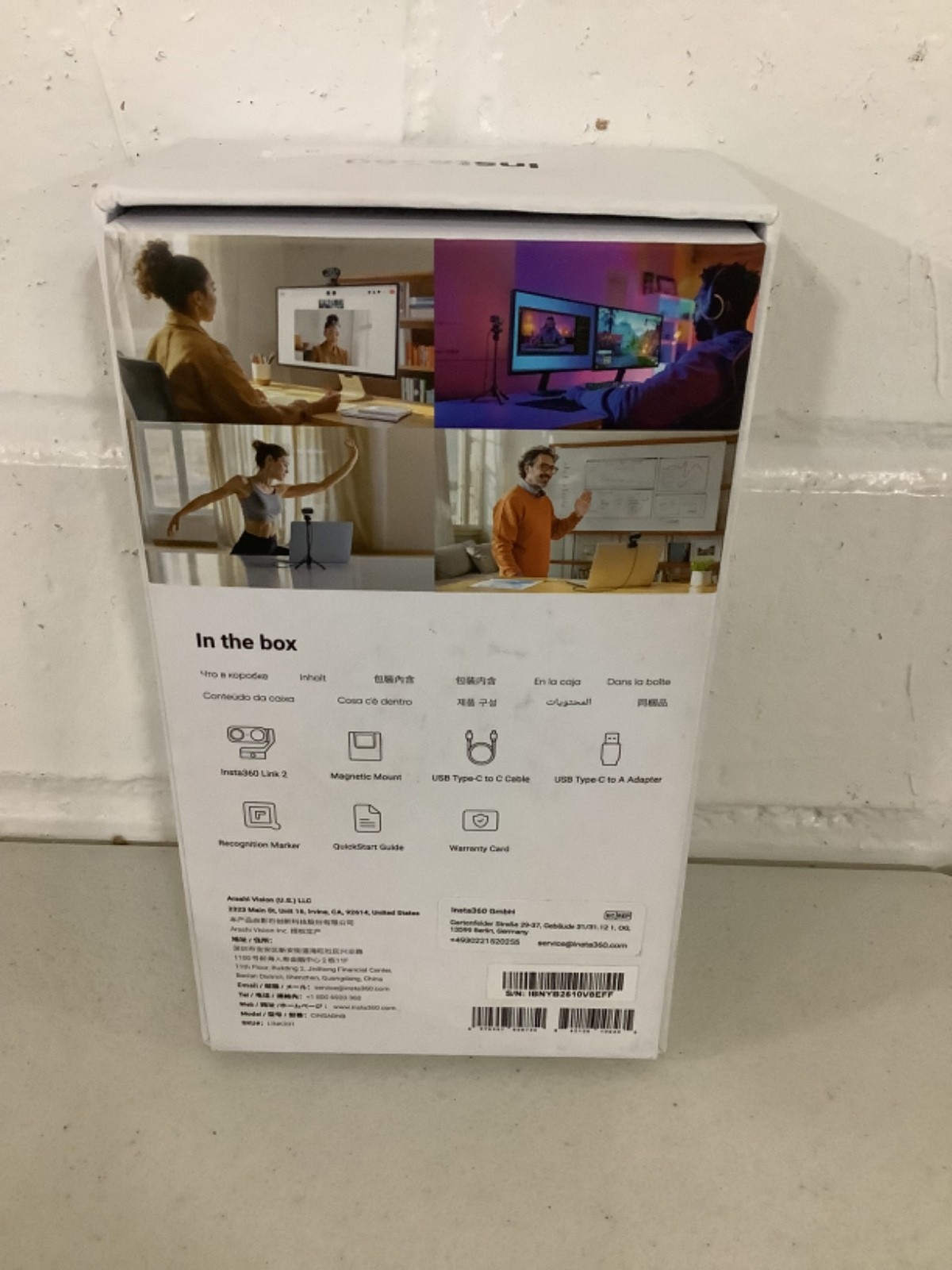 Insta360 Link 2 AI Powered 4K Webcam Mint Condition - Open Box