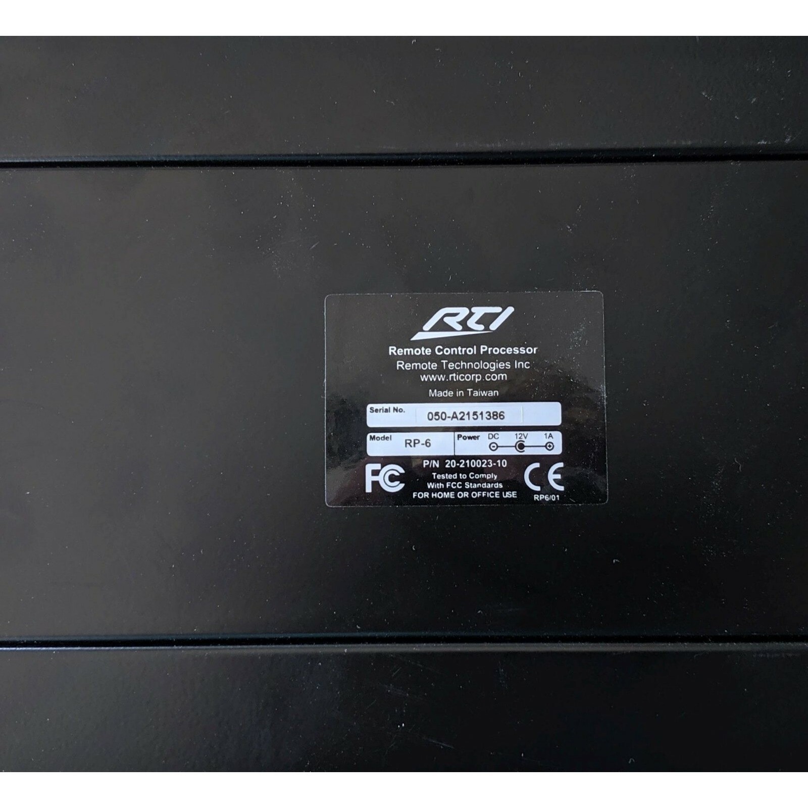 Remote Technologies RTI Model RP-6 Remote Control Processor Advanced Contrl