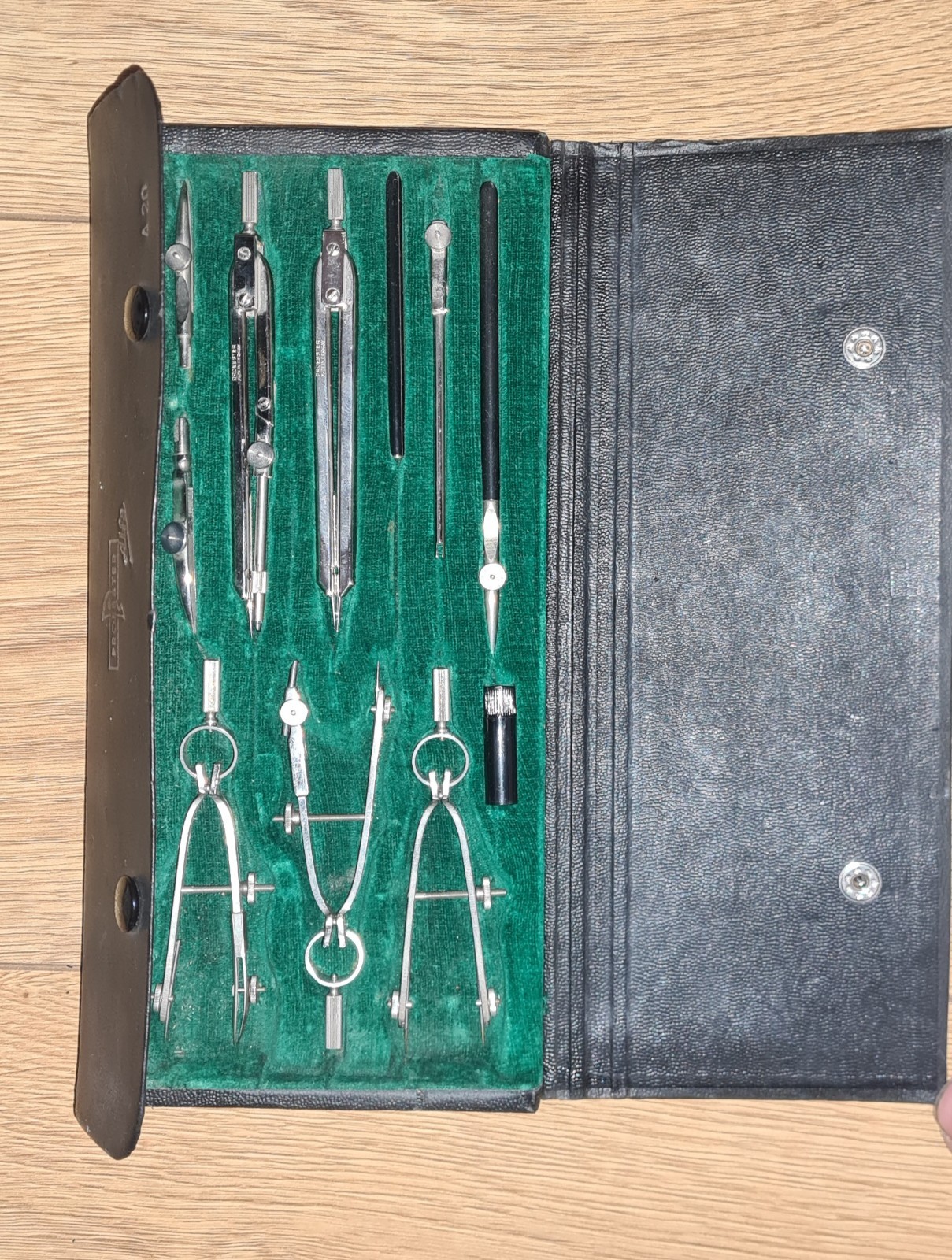 Germany Proebster Alfa A20 Drafting Drawing Tools Set Compass Draughtman 1950s