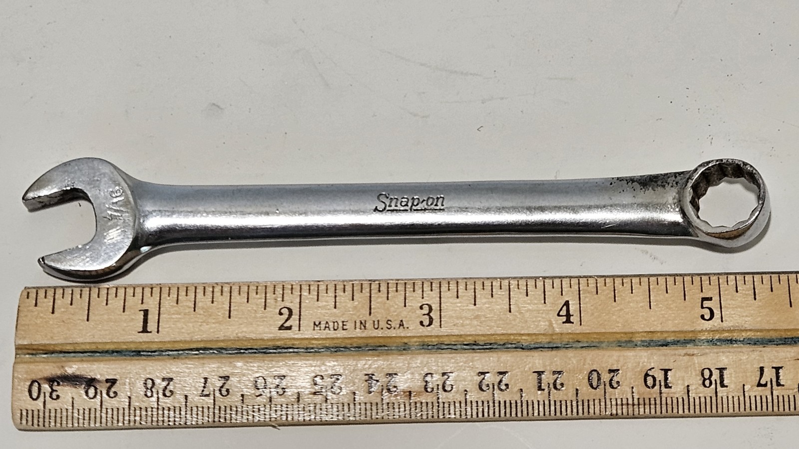 Vtg Snap On OEX-140 Combo Wrench 7/16"
