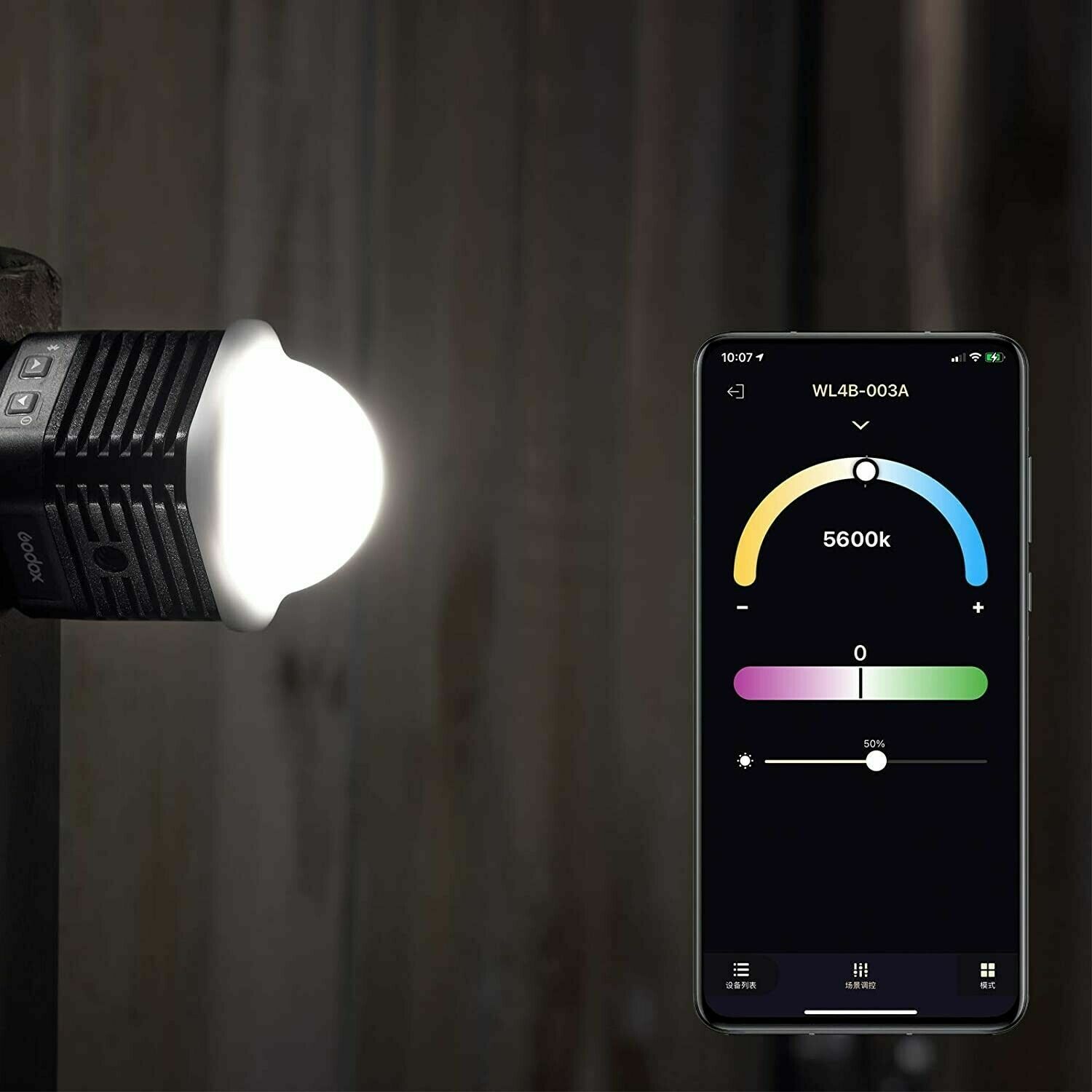 Godox WL4B 4W Waterproof LED Light for Outdoor Diving Shooting Live Broadcasting