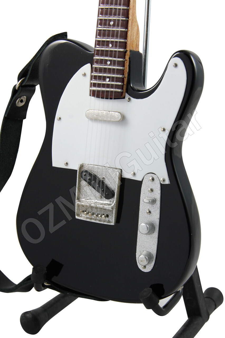 Miniature Guitar Jon Bon Jovi Black & Strap