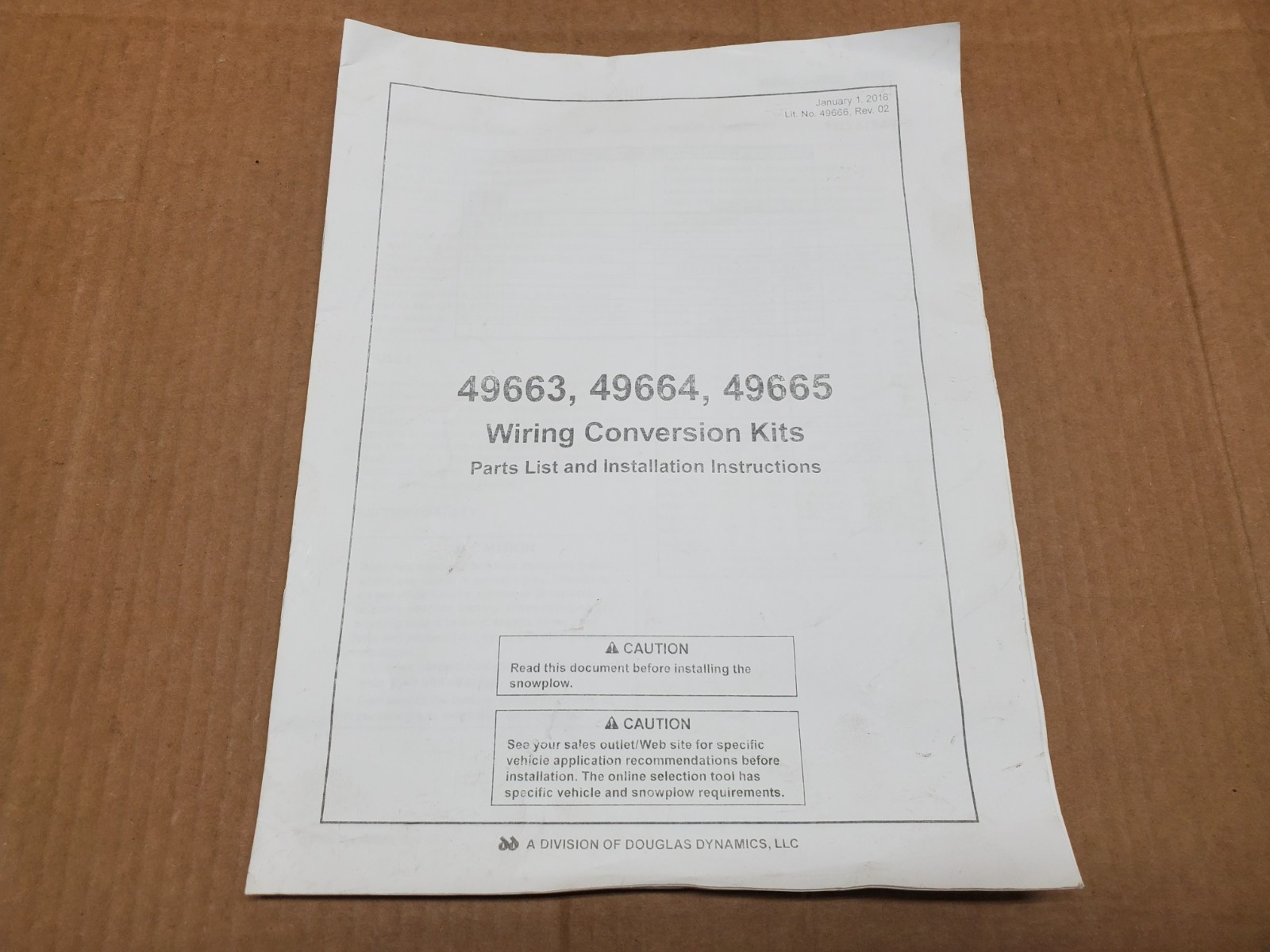 Genuine OEM Western Fisher Fleet Flex/Multiplex to 3 plug conversion kit 49663