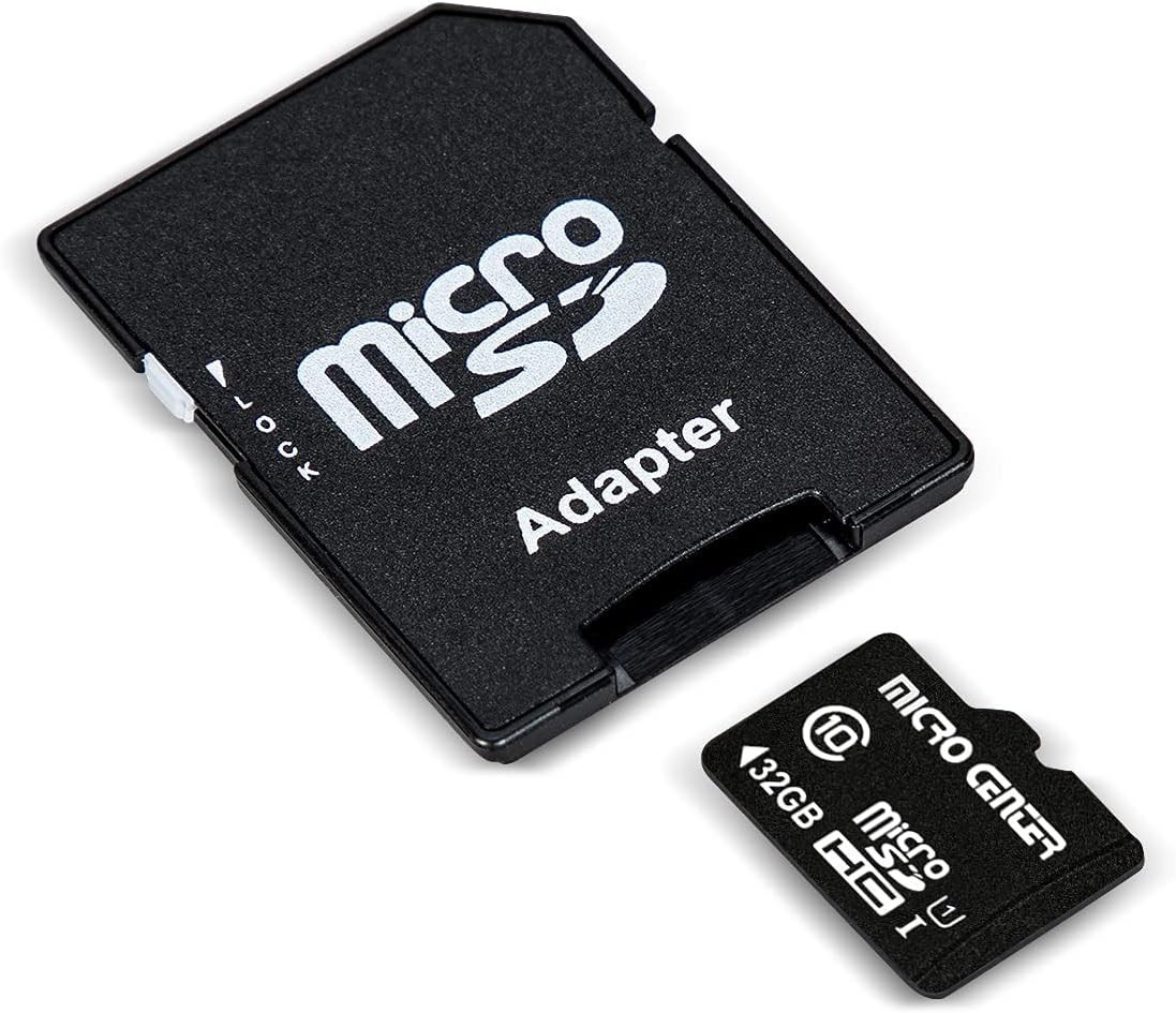 Micro Center 32GB Class 10 Microsdhc Flash Memory Card with Adapter for Mobile D