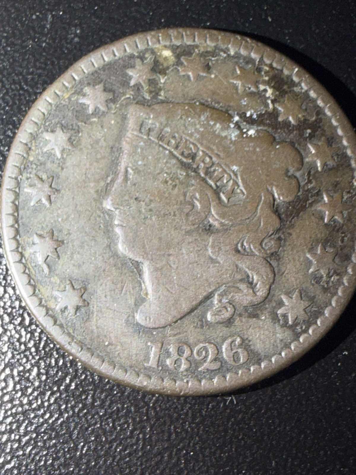 1826 Large Cent VG