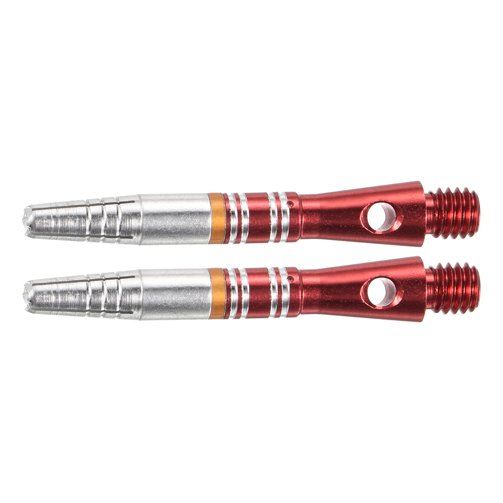2Pcs Dart Shafts,Aluminum Medium 2BA Thread Dart Stems Replacement(Red,35mm)