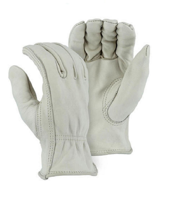 2 Pair of Medium Majestic Cowhide Drivers Gloves 1510BA Med Carded Farmer Bob's
