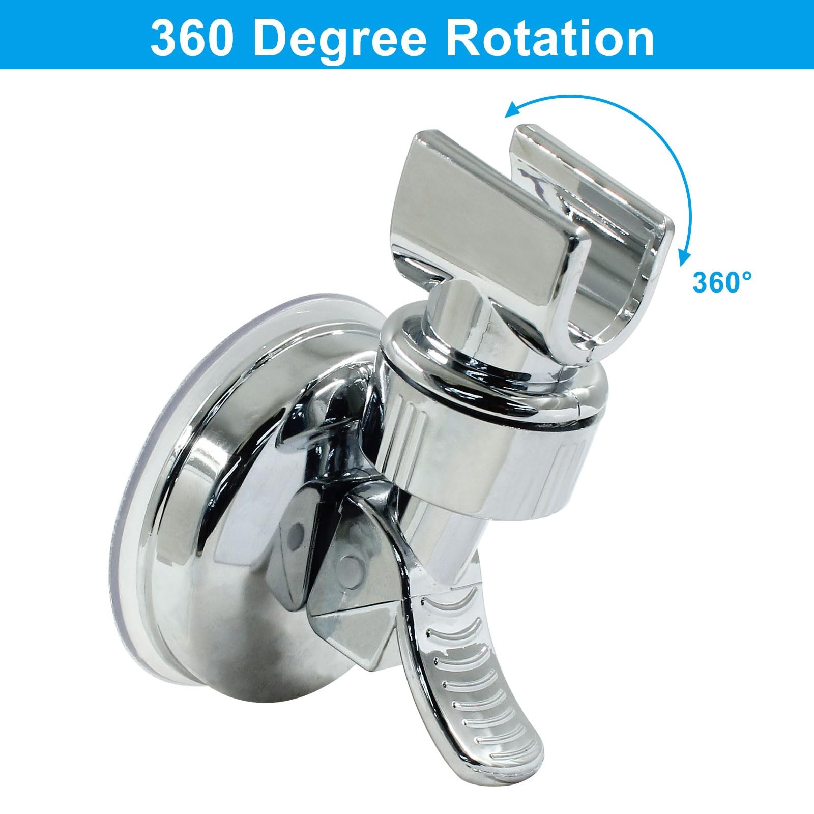 Adjustable Shower Head Holder, Silver