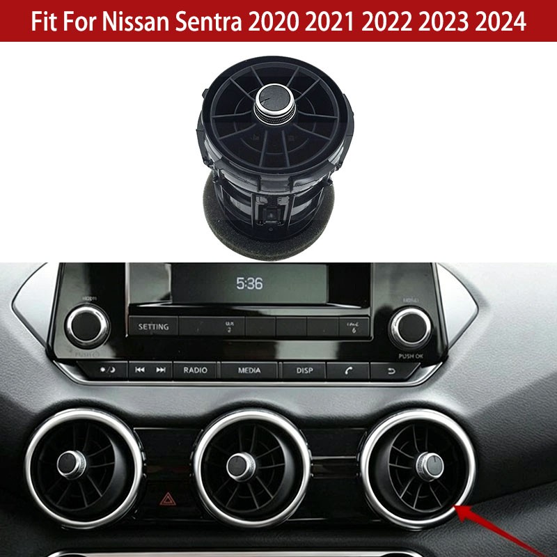 1x Front Center A/C Air Outlet Vent Grille For Nissan Sentra 2020-2022 2023 2024