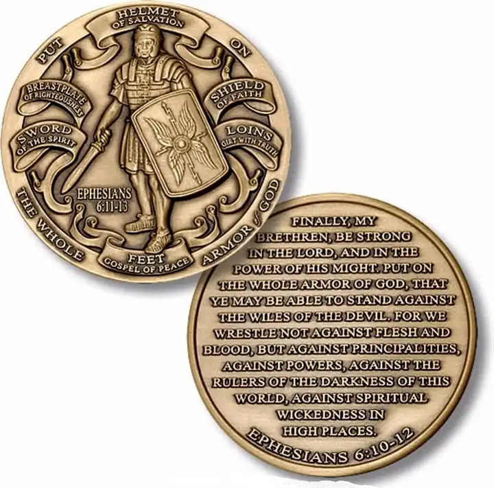 Put on the Whole Armor of God Challenge Coin
