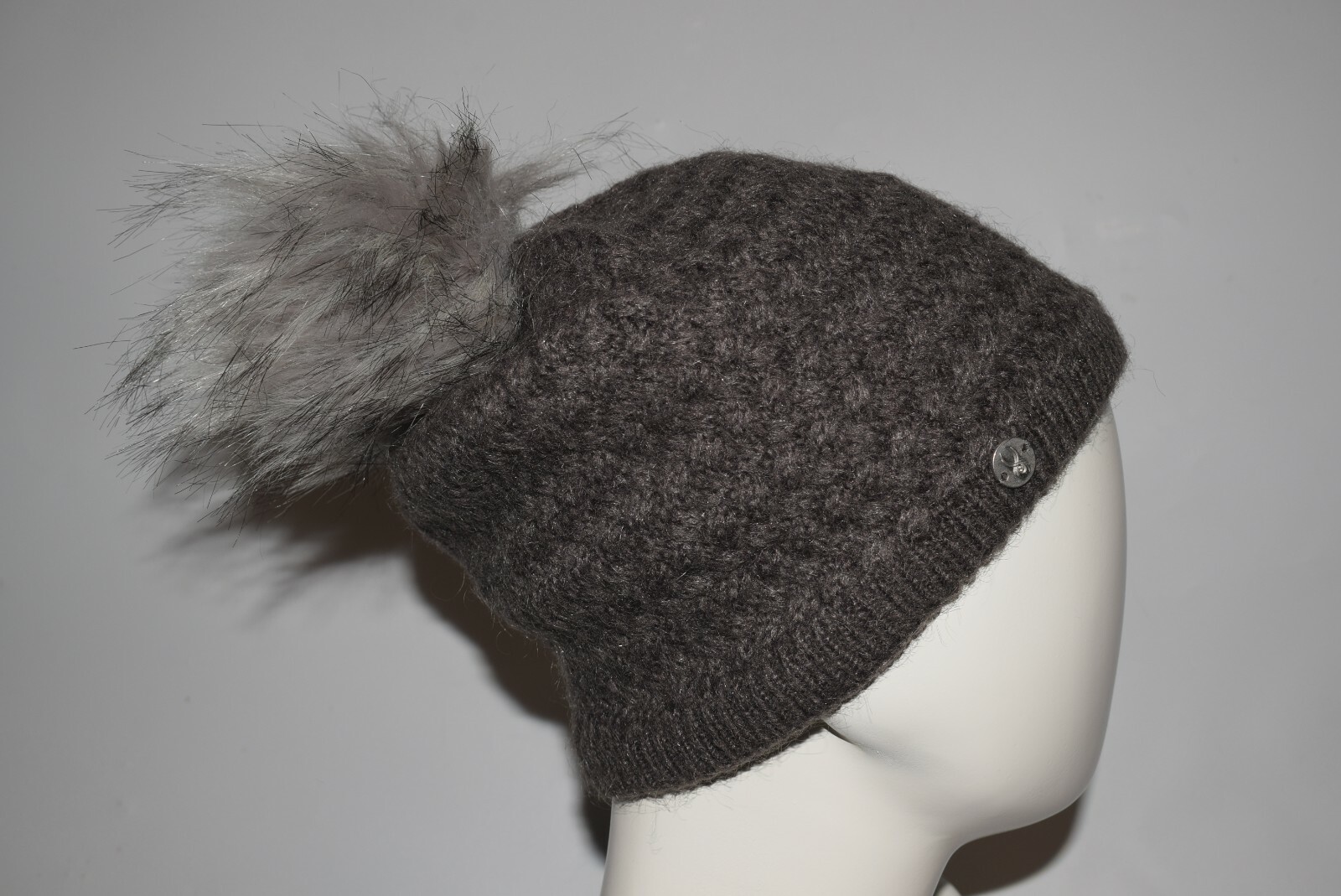 New Spyder Women Icicle Fleece Lining Hat Pom Knit Beanie Cap Sport Ski One Size