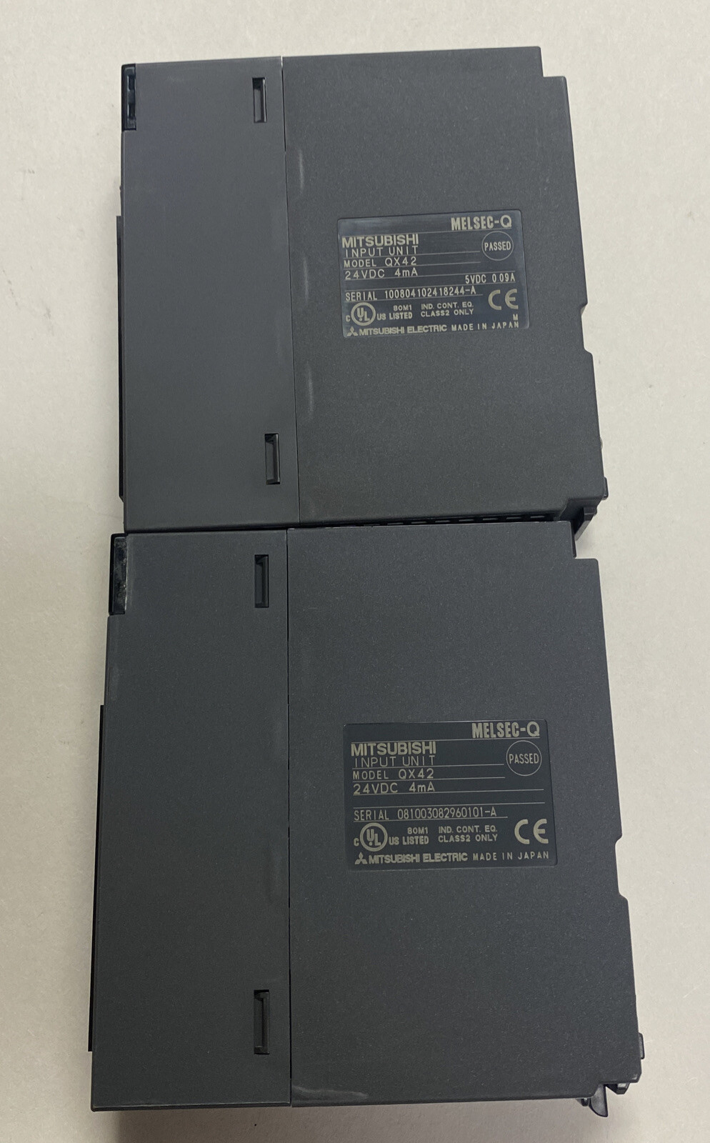 MITSUBISHI,QX42,INPUT MODULE LOT OF 2